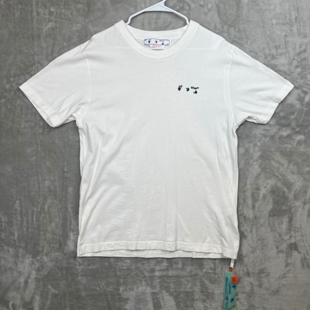 OFF WHITE Logo Graphic‎ T Shirt White Men's Short Sleeve Tee